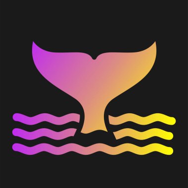 Gökkuşağı gradyan çizgisi kanatlı uçan balık sanatı