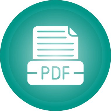 PDF dosya simgesi. vektör çizim