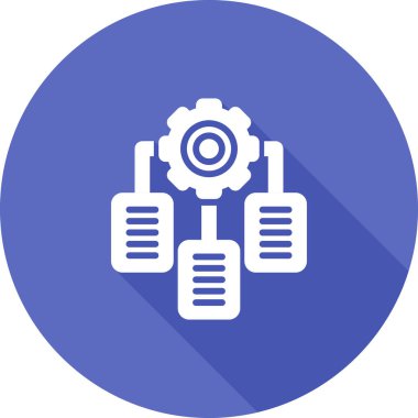 dişli simgesi vektör illüstrasyonu