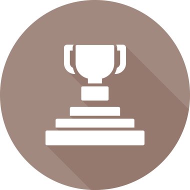 kupa simgesi, düz tasarım illüstrasyon