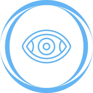 Moda stili izole edilmiş arkaplanda göz simgesi