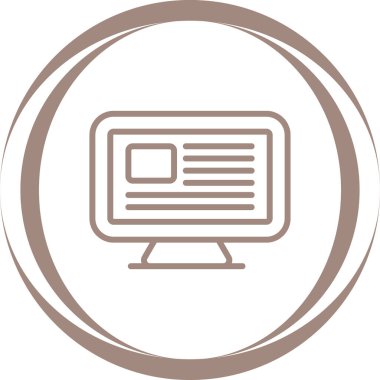 Bilgisayar web simge vektör çizim