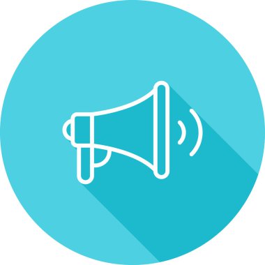 Hoparlör düz vektör simgesi