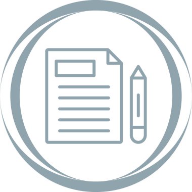 Belge simgesinin vektör illüstrasyonu