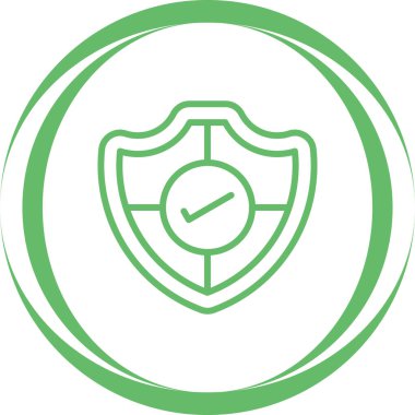 kalkan ikon vektör illüstrasyonu