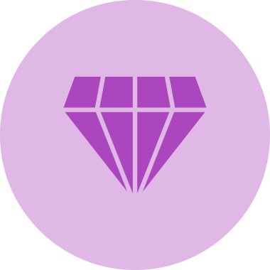 Elmas. Web simgesi basit illüstrasyon