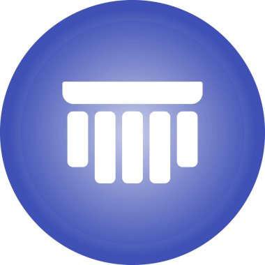 Mahkeme simge vektör çizim