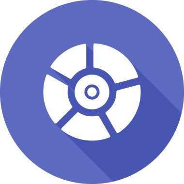 CD mi? Web simgesi basit illüstrasyon