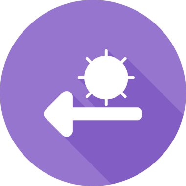 pusula vektör simgesi modern simge tasarımı illüstrasyonu