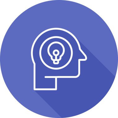 fikir vektörü simgesi modern basit tasarım