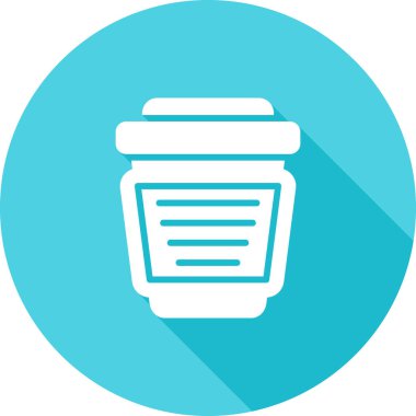 kahve fincanı ikonu vektör illüstrasyonu