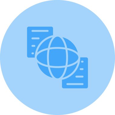 İnternet web simgesi, vektör illüstrasyonu