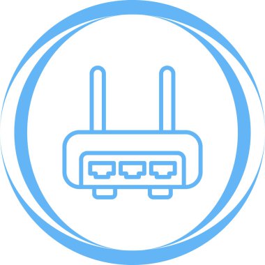 wifi router simgesi web basit illüstrasyonuName