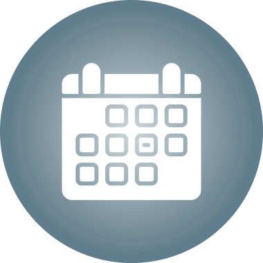 Takvim simgesinin vektör illüstrasyonu