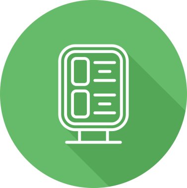 Bir kitap simgesinin vektör illüstrasyonu