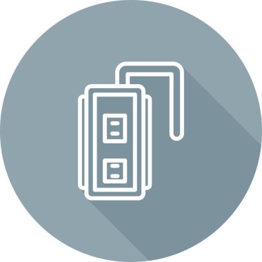 Pil simgesinin vektör illüstrasyonu