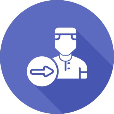 İnsan simgesinin vektör illüstrasyonu