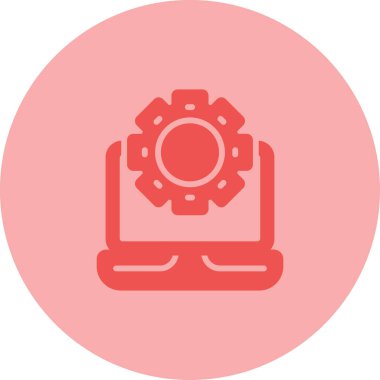 Teçhizat Web simgesi basit illüstrasyon