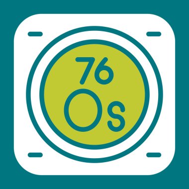 metal kimyasal element simgesi, basit satır biçimi