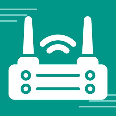 wifi router simgesi web basit illüstrasyonuName