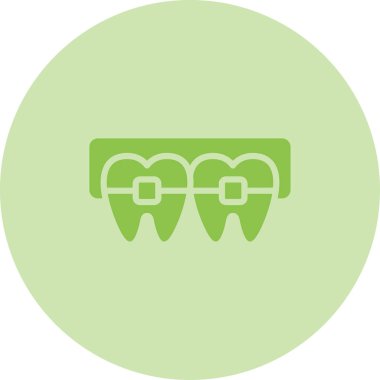 Diş basit web simgesi, vektör çizim