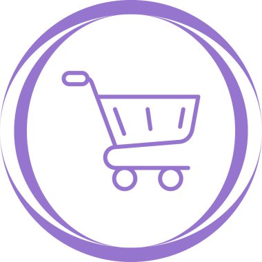 Sepet ikonu vektör illüstrasyonu