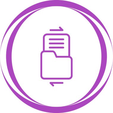 Belgenin vektör illüstrasyonu modern simge, teknoloji konsepti