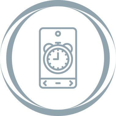 Saat simgesinin vektör illüstrasyonu