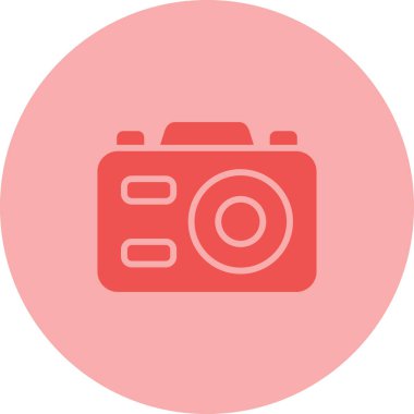 kamera simgesi vektör illüstrasyonu