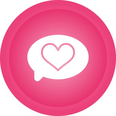 Kırmızı kalp simgesinin vektör illüstrasyonu