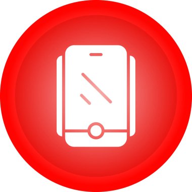 akıllı telefon simgesi soyut arkaplanda izole edildi