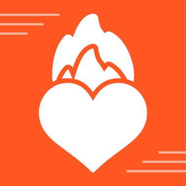 soyut kalp şeklinin vektör çizimi