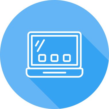 Bilgisayar. Web simgesi basit illüstrasyon