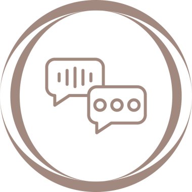 Vektör sohbet simgesi illüstrasyonu