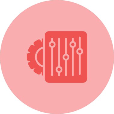 Modern simgenin vektör illüstrasyonu