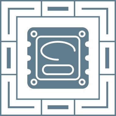 Bilgisayar simgesinin vektör devresi