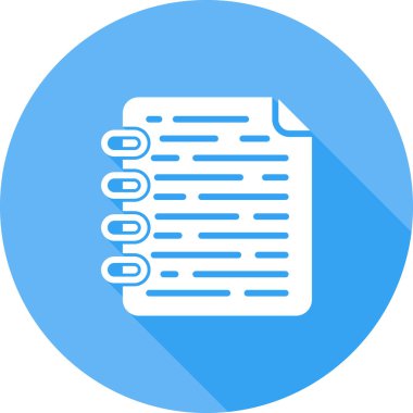 Belge. Web simgesi basit illüstrasyon