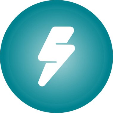 Şimşek simgesi. vektör illüstrasyonu