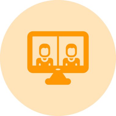 İş insanları simgesinin vektör illüstrasyonu