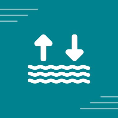 yüzme simgesi soyut arkaplanda izole edildi