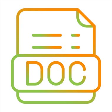 dosya biçimi simgesi, vektör illüstrasyonu