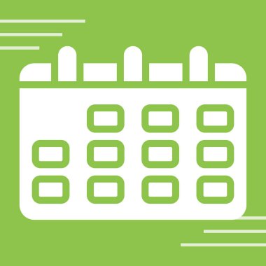 Takvim simgesi soyut arkaplanda izole edildi