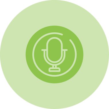 microphone icon web simple illustration