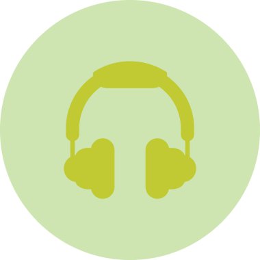 kulaklık simgesi çizimi, vektör 