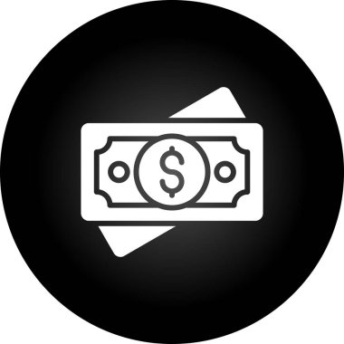 Para ikonu. Web için para vektör simgelerinin basit illüstrasyonu