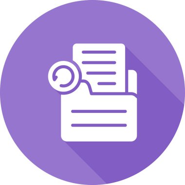 Belge. Web simgesi basit illüstrasyon