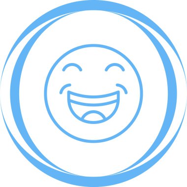 Moda tarzında izole edilmiş tebessüm simgesi