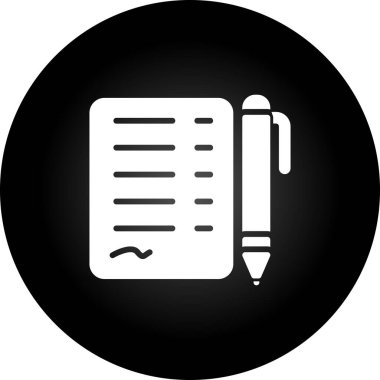 Vektör kalem simgesi. düz resimleme