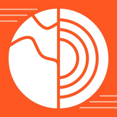 Kırmızı bir simgenin vektör illüstrasyonu