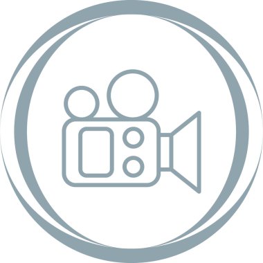 Bir kameranın vektör illüstrasyonu